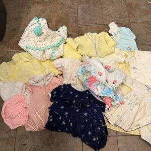 Vintage Baby Girl Clothing Lot